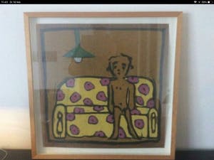 Bart Drost - Mannetje van Dalen op bloemetjes bank kopen? Bied vanaf 30!