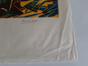 Marianne Dijkstra - Houtsnede op Japans papier. kopen? Bied vanaf 20!