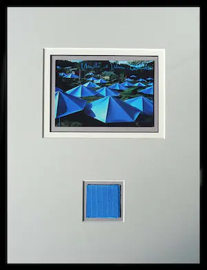 Christo - Project The Blue Umbrellas Japan - 1984/91 - handgesigneerd -ready to frame kopen? Bied vanaf 129!