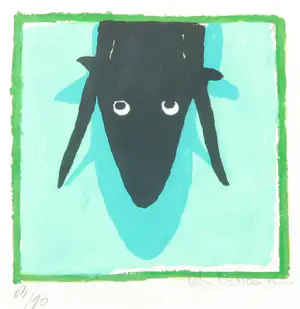 Peter Bastiaanssen - Zeefdruk, Tweeluik zonder titel - Ingelijst kopen? Bied vanaf 70!