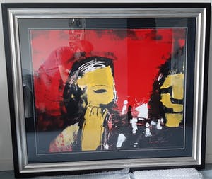 Herman Brood - Schakers. Nieuwe lijst met certificaat van Erven Brood. Lage startprijs! kopen? Bied vanaf 300!