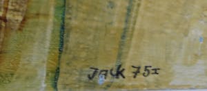 Jack Harden - Gemengde techniek op board, Conservatief concentreren - Ingelijst kopen? Bied vanaf 40!