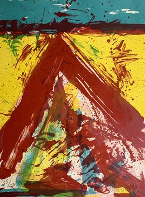 Jan Cremer - kleurenzeefdruk - 'Atilla's Bivak' - 1988 (Kleine oplage) kopen? Bied vanaf 200!