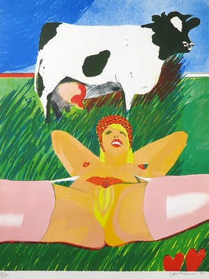 Jan Cremer - Litho, Hollandse Boering Nr. 1 - Ingelijst kopen? Bied vanaf 1!