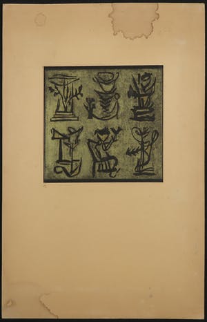 Jaap Stellaart - Lot van vier werken (2 x aquarel, 2 x grafiek) kopen? Bied vanaf 70!