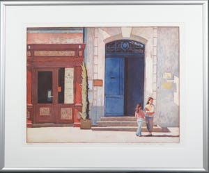 Marcel Schellekens - Aquatint, Zondagmorgen - Ingelijst kopen? Bied vanaf 100!