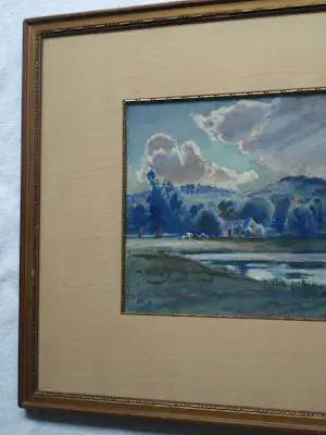 Frederik Teding van Berkhout - Ingelijste aquarel , Duinlandschap kopen? Bied vanaf 60!