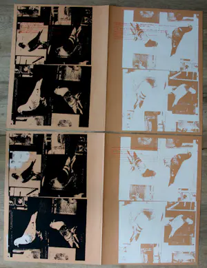 Jan de Bie - 6 zeefdrukken in houten map: Dooibroek - en duiven(hok) registraties kopen? Bied vanaf 299!