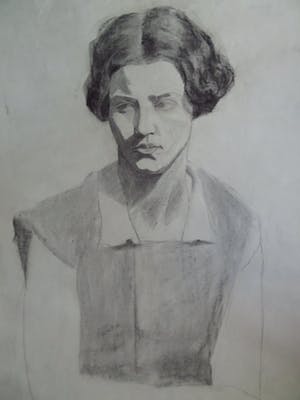 Niet of onleesbaar gesigneerd - Portret van een jonge dame kopen? Bied vanaf 10!