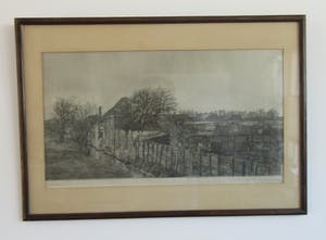 Antoon Derkzen van Angeren - Ets "Huizen van de Postbode" in Schipluiden kopen? Bied vanaf 64!