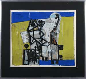 Corneille - Zeefdruk, 1951 Cobra grande oeuvre - Ingelijst verkocht voor € 250!