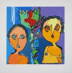 Jan Latinne - Zeefdruk, Gedeelde vreugde kopen? Bied vanaf 1!