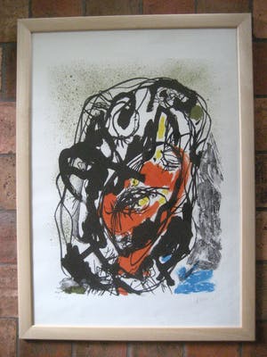 Asger Jorn - Uit de serie 'Von Kopf bis Fuss' - ingelijst - oplage 75 kopen? Bied vanaf 1095!