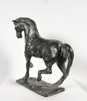 Margot Hudig-Heldring - Brons, Galopperend paard kopen? Bied vanaf 300!