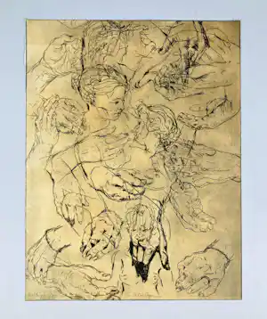 Paul van Dongen - Michelangelo ( Agnes en de handen van Wim en Carin) vendu pour 95€ !