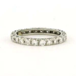 Platina alliance ring bezet met briljant geslepen diamant 1.00 ct - rm 16.25 kopen? Bied vanaf 660!