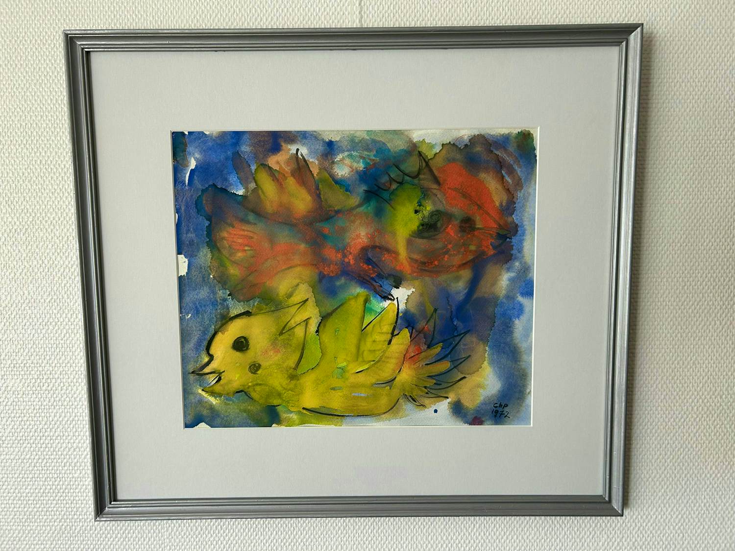 Carl-Henning Pedersen - Vogel en Vis verkocht voor € 1995!