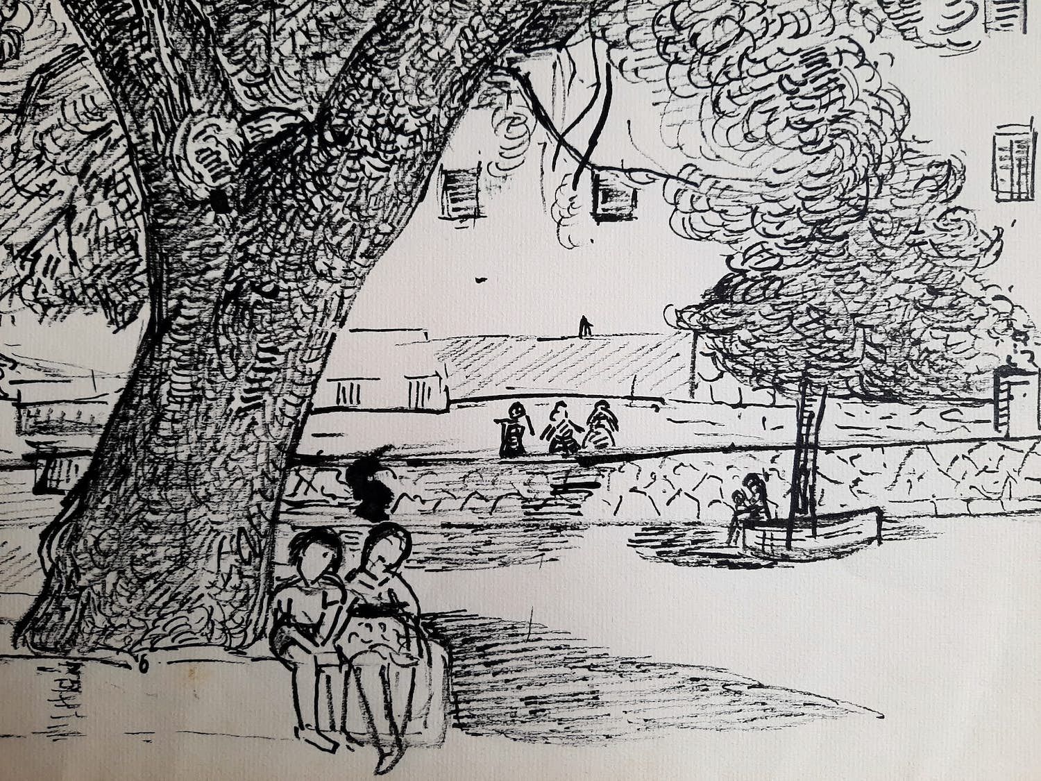 Greet Feuerstein - "Marché avec Janine et Emilienne" verkocht voor € 50!