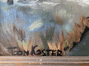 Toon Koster - winterse zonsondergang kopen? Bied vanaf 145!