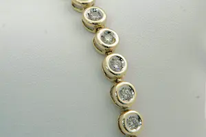 41- Chique gouden (14krt) & diamanten (2.00ct) "Tennis" dames-armband kopen? Bied vanaf 1170!