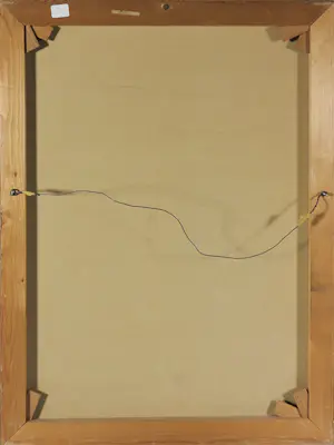 Gerardus Johannes Ernens - Olieverf op doek, Landschap met bomen - Ingelijst kopen? Bied vanaf 80!