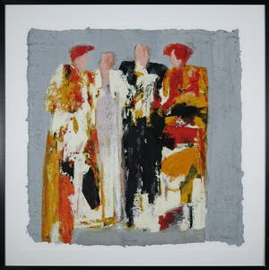 Wil Willemsen - Zeefdruk, Intermezzo - Ingelijst (Groot) kopen? Bied vanaf 35!