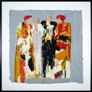 Wil Willemsen - Zeefdruk, Intermezzo - Ingelijst (Groot) verkocht voor € 35!