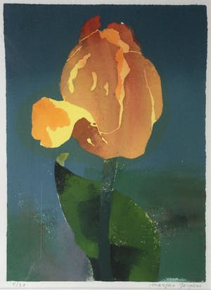 Marjan Jaspers - Gele Tulp | Zeefdruk (ingelijst) - kleine oplage kopen? Bied vanaf 50!