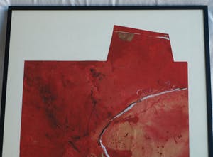 Maggy Voorsluys-Gomez - Collage en acrylverf , “Akashima” – ingelijst - 1992 kopen? Bied vanaf 50!