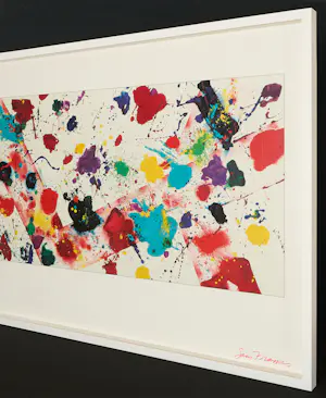 Sam Francis - Gesigneerde Collotypie met Kleurenexplosie - fraai ingelijst kopen? Bied vanaf 790!
