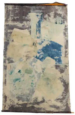 Niet of onleesbaar gesigneerd - Batik doek, Abstracte voorstelling van een boom kopen? Bied vanaf 1!