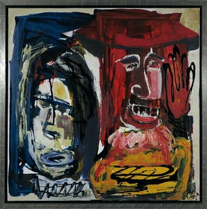 Martin van Wordragen - Olieverf op doek, Theaterscene - Ingelijst (Groot) kopen? Bied vanaf 300!