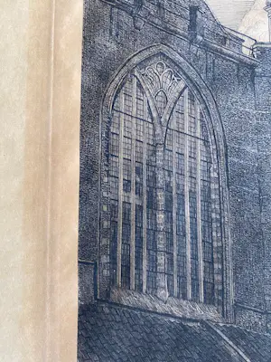 Johannes Graadt van Roggen - Ets van Grote Kerk in Dordrecht kopen? Bied vanaf 48!