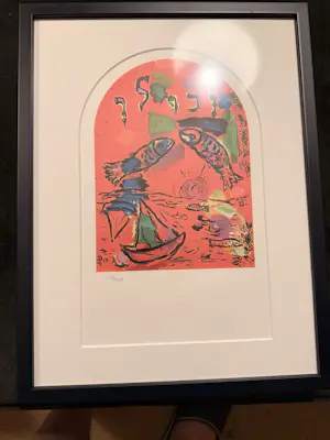 Marc Chagall - Litho's van de ramen van de synagoge van het Hadassah ziekenhuis in Jerusalem kopen? Bied vanaf 750!