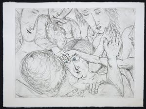 Henk Visch - Handgekleurde ets, Al het naderen nr. 4 kopen? Bied vanaf 1!