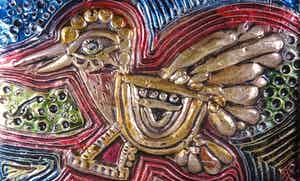 Corneille - Beschilderde zilveren plaquette, Z.T. , Kip verkocht voor € 300!