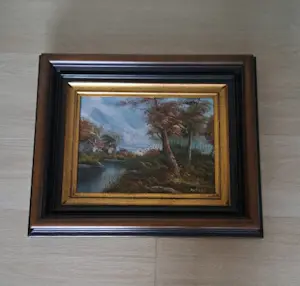 Robert De Man - Landschap met rivier en boerderij kopen? Bied vanaf 75!