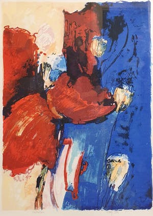 Tilly Wils - Papavers II | Ingelijst (Groot) kopen? Bied vanaf 75!