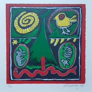 Corneille - " Woudfeest A " uit 1994 verkocht voor € 225!