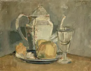 Ger Sluijter - stilleven - olieverf op doek - gesigneerd - 1965 kopen? Bied vanaf 35!