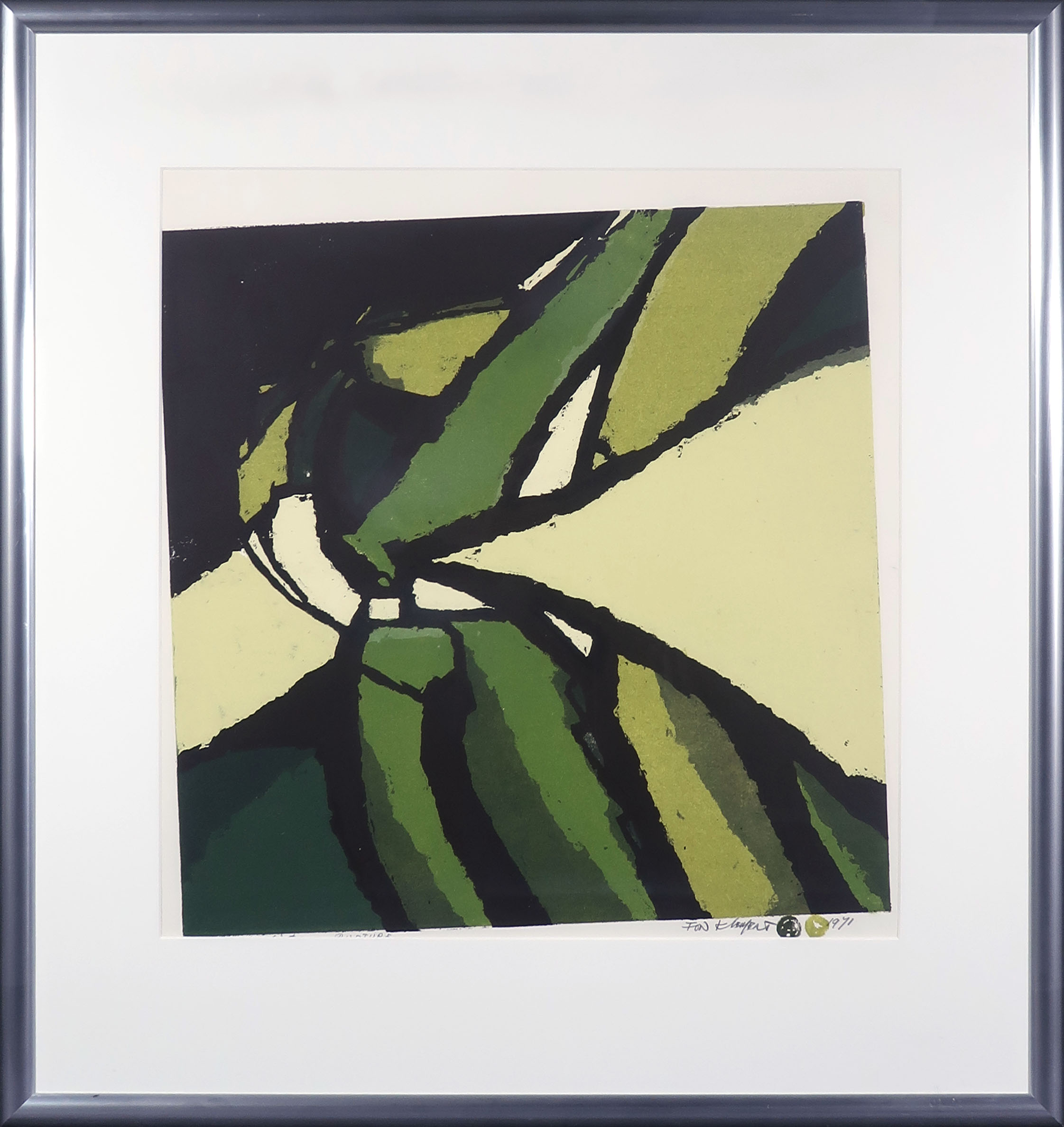 Fon Klement - Boardsnede, Rupture - Ingelijst verkocht voor € 70!