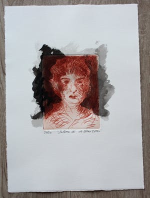 Jan de Beus - Handgekleurde ets: Salomé II - 2000 kopen? Bied vanaf 55!