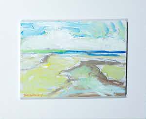 Paul Overhaus - Acryl op board, Zonder titel - Ingelijst verkocht voor € 50!