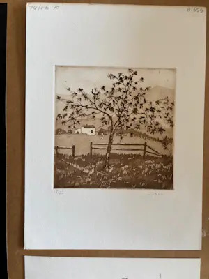 Giorgio Ferrari - Bloesemboom in berglandschap kopen? Bied vanaf 25!