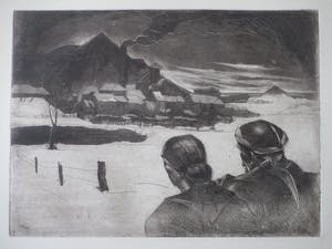 Marius Carion - Winter in de Borinage - Ets kopen? Bied vanaf 1!