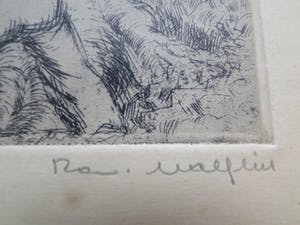 Romain Malfliet - Trio gelimiteerde etsen getiteld "Bomen vellen" - "Rust" en "Begijnhof Brugge" kopen? Bied vanaf 1!