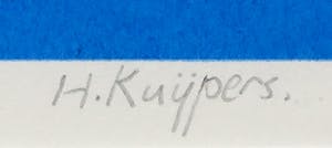 Henk Kuijpers - Zeefdruk, Kalami - Ingelijst kopen? Bied vanaf 35!