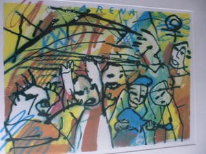 Herman Brood - Zeefdruk . "Arena (Ajax)" gesigneerd - 500 ex - ingelijst kopen? Bied vanaf 235!