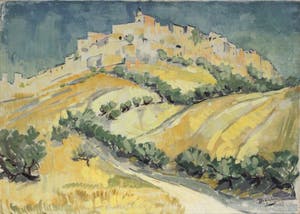 Marie Dagnelie - Zicht op Gordes kopen? Bied vanaf 200!