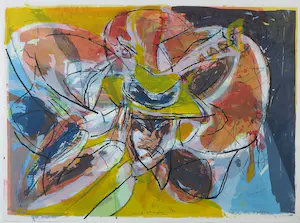 Anton Vrede - Zeefdruk, Not the A Plane - Ingelijst kopen? Bied vanaf 50!